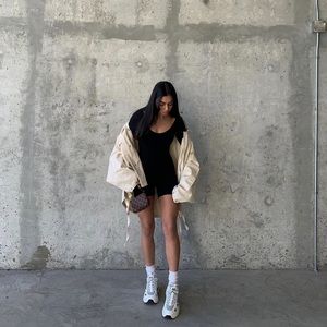 Oversized safari jacket